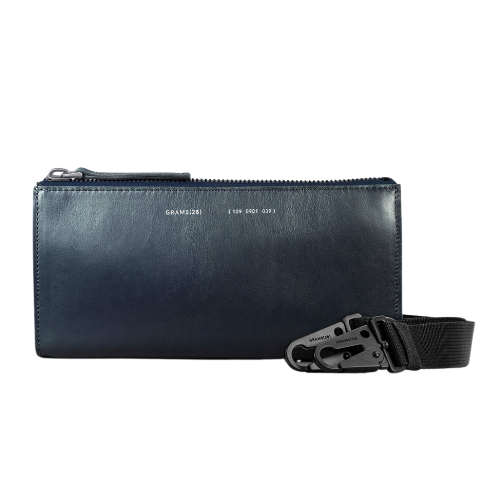 Grams28 109 Essential Case – Custodia compatta in pelle italiana per smartphone e accessori