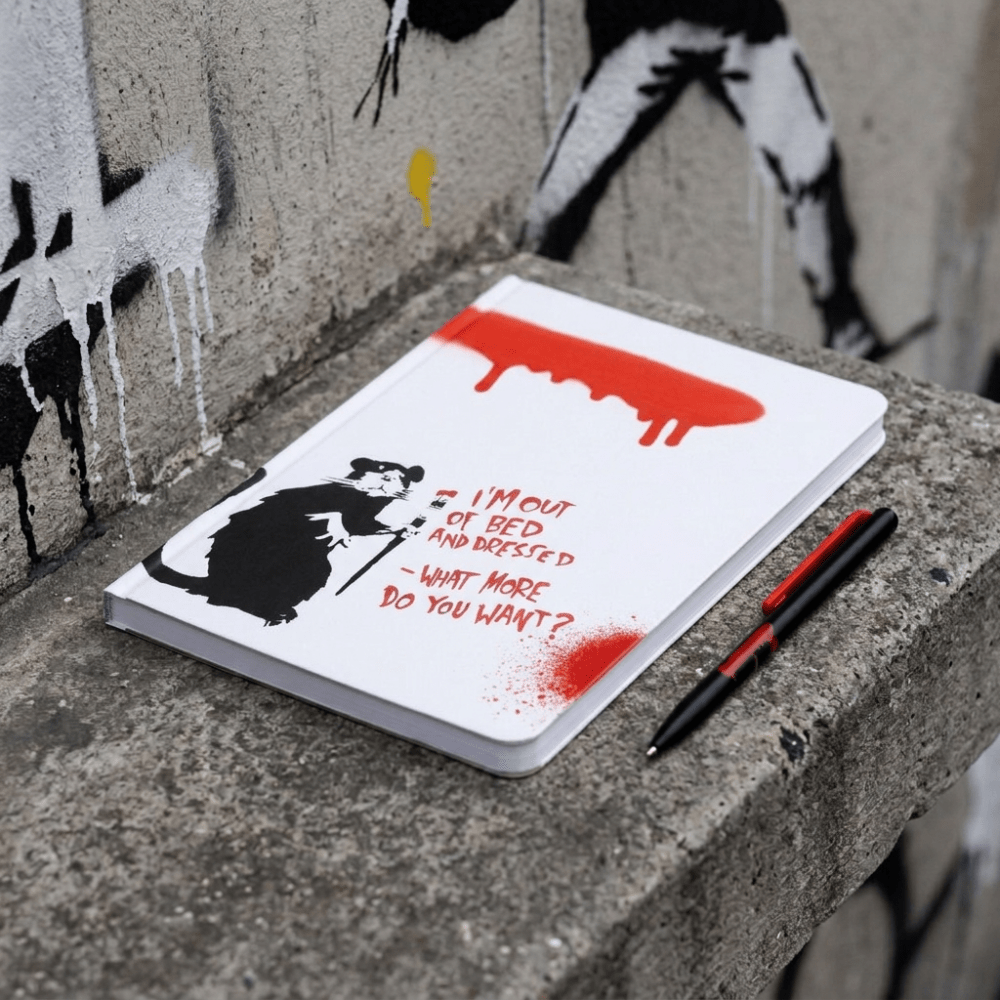 Pininfarina Shop - Set - Banksy Writing Set Collection – Set da scrittura con taccuino e penna a sfera