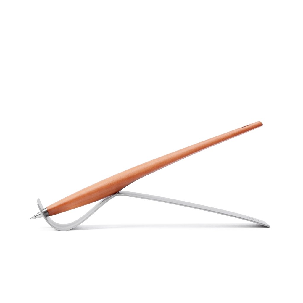 Pininfarina Shop - Penne e Stilo - Forever Piuma A Modern Classic Ink – Penna a sfera in legno massello tinto con base in acciaio satinato