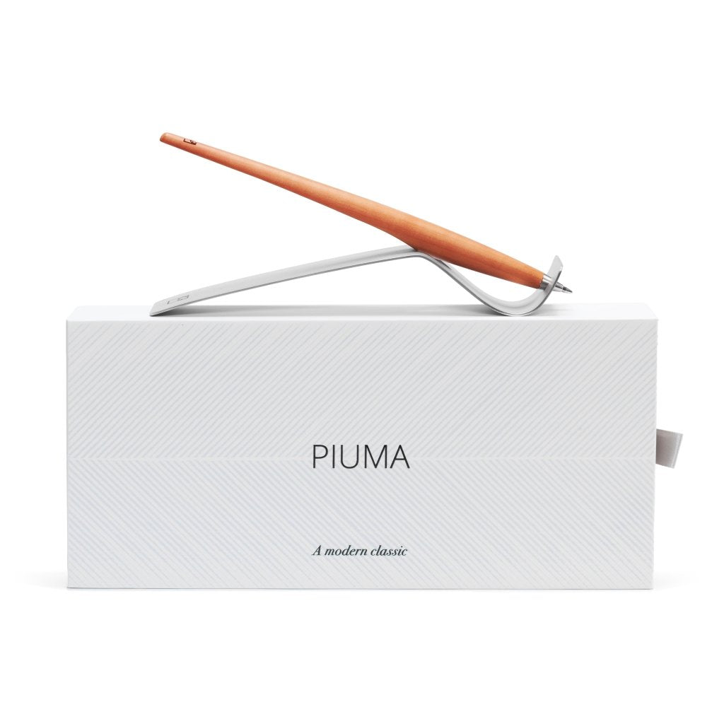 Pininfarina Shop - Penne e Stilo - Forever Piuma A Modern Classic Ink – Penna a sfera in legno massello con base in acciaio