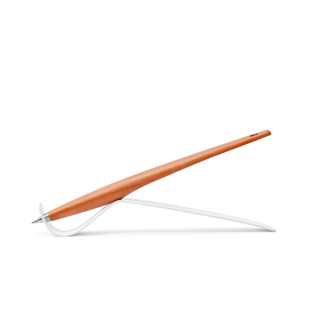 Pininfarina Shop - Penne e Stilo - Forever Piuma Italian Beauty Ink – Stilo in Legno di Pero con Punta a Sfera e Base in Acciaio