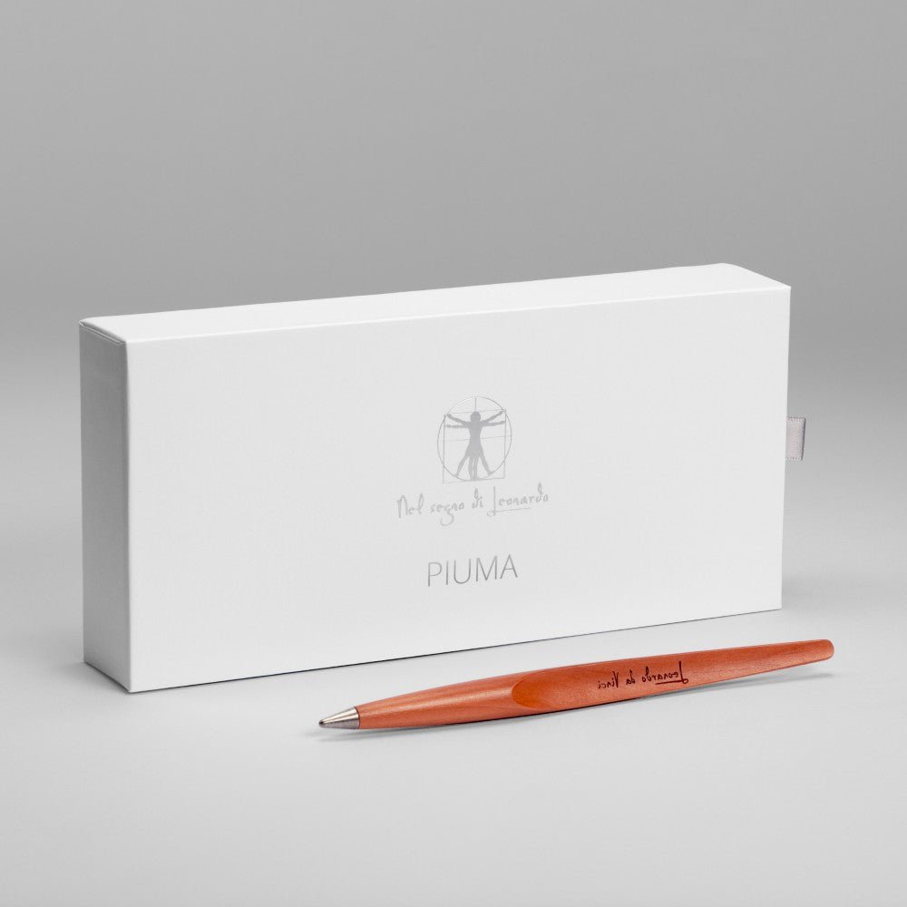Pininfarina Shop - Penne e Stilo - Forever Piuma Leonardo 500th – Stilo in legno massello con punta Ethergraf® e base in acciaio