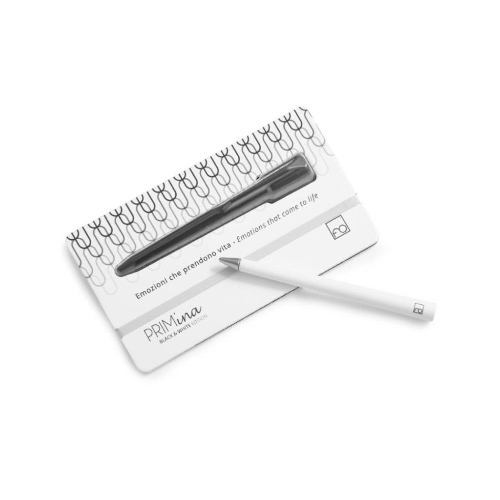 Pininfarina Shop - Penne e Stilo - Forever Primina B&W Edition – Stilo in Alluminio Verniciato con Puntale in Lega di Metalli Ethergraf®