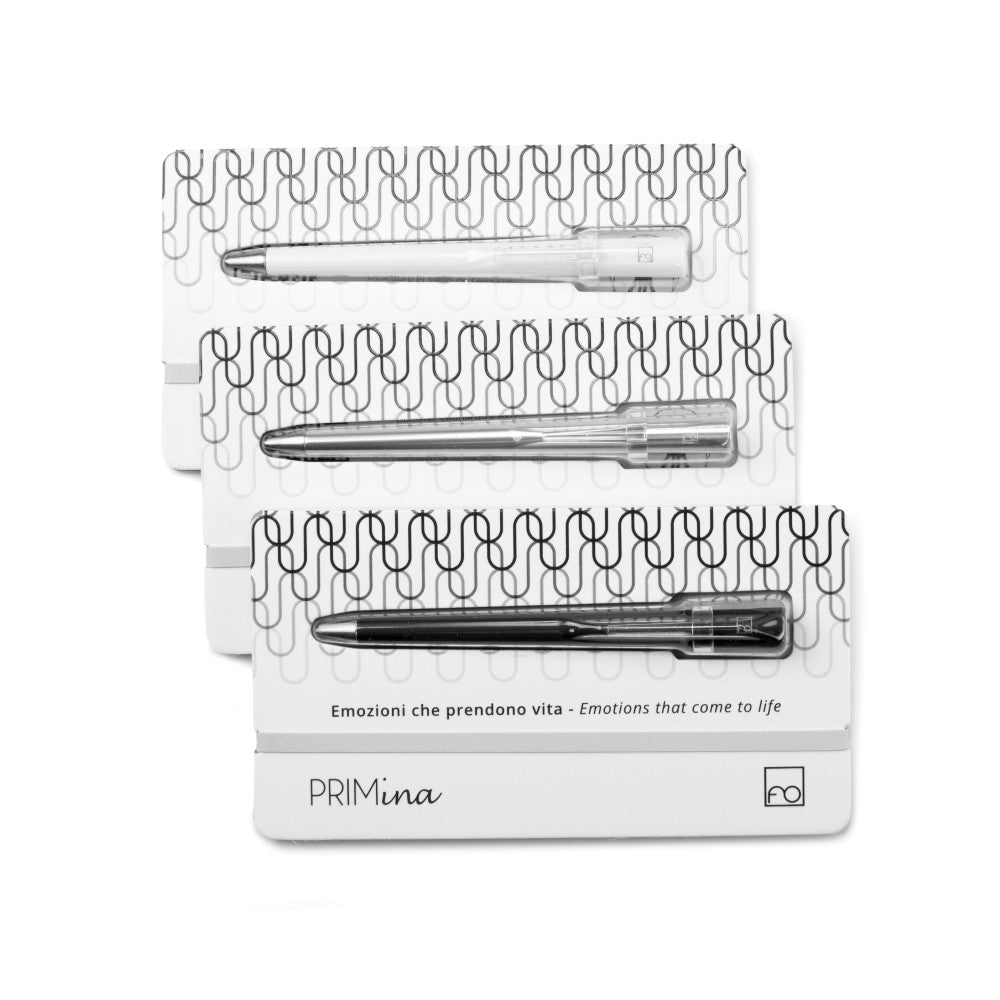 Pininfarina Shop - Penne e Stilo - Forever Primina B&W Edition – Stilo in Alluminio Verniciato con Puntale in Lega di Metalli Ethergraf®
