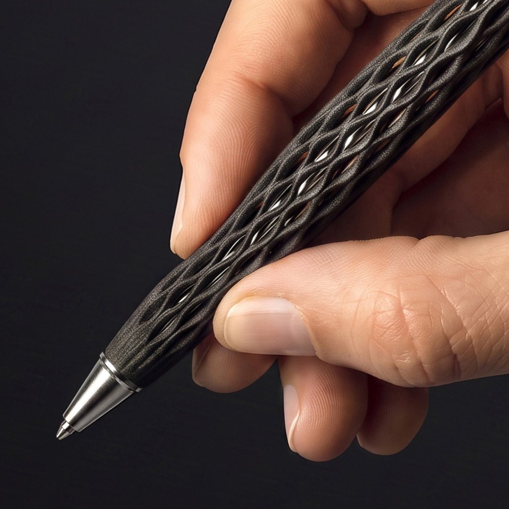Pininfarina Shop - Penne e Stilo - Forever Wave Transition INK - penna a sfera in Nylon 3D con base in legno d'acero