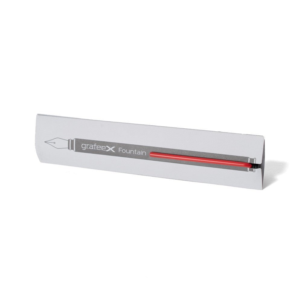 Pininfarina Shop - Penne e Stilo - GrafeeX Fountain - Penna stilografica con stelo in Ottone e clip colorata