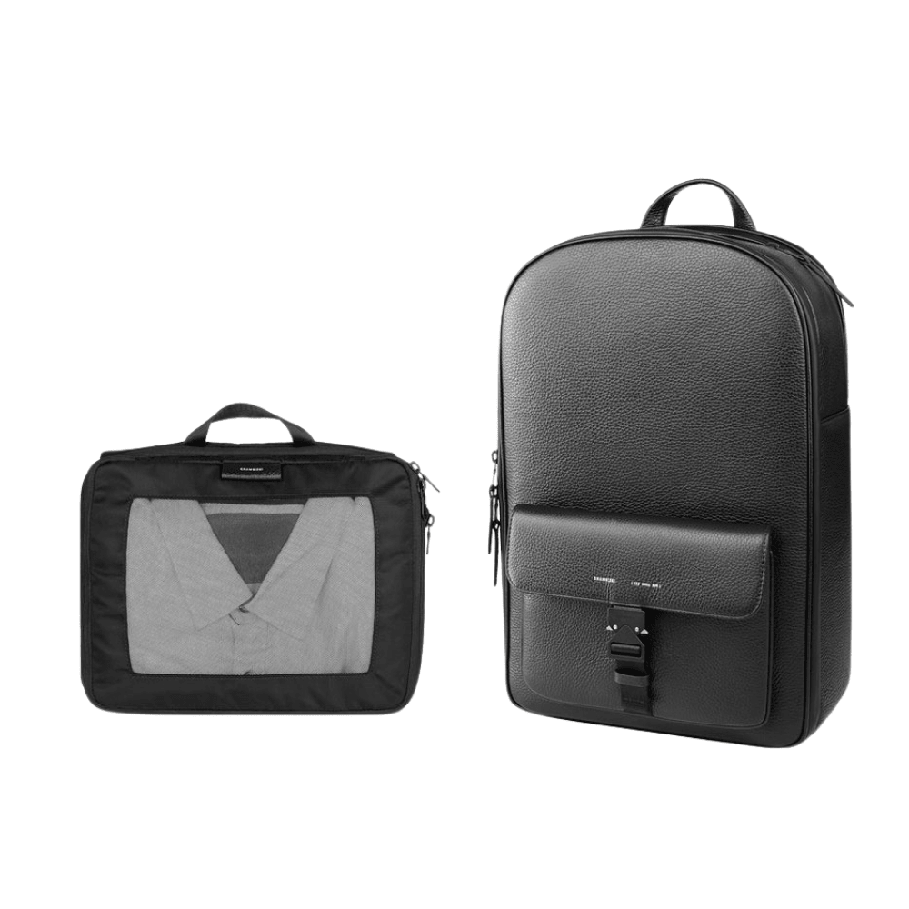 Pininfarina Shop - Borse e Zaini - Grams28 152 Transit Backpack – Zaino professionale da viaggio in pelle italiana