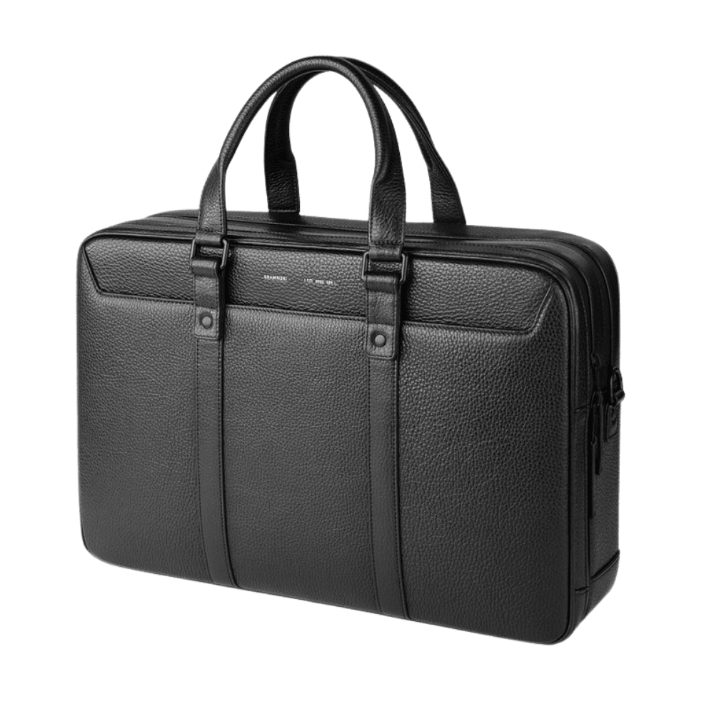 Pininfarina Shop - Borse e Zaini - Grams28 177 Dual Briefcase – Cartella professionale doppio scomparto in vera pelle italiana