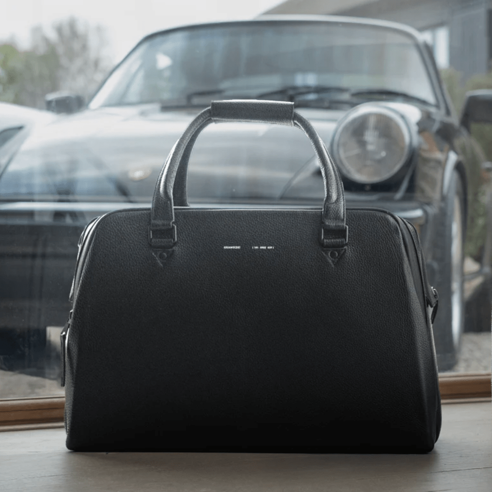 Pininfarina Shop - Borse e Zaini - Grams28 181 Voyager Duffle – Borsone da viaggio in pelle italiana