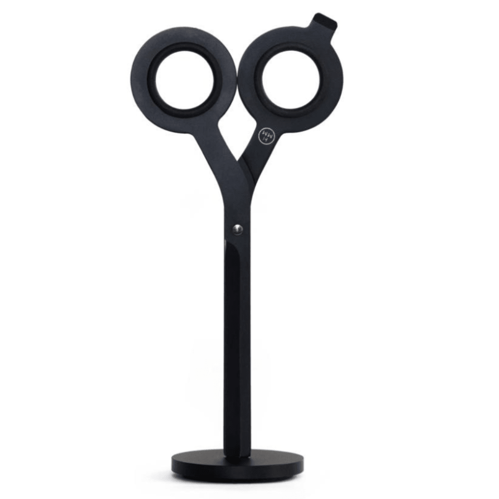 Pininfarina Shop - Accessori da scrivania - HMM SCISSORS 2 IN 1 - Forbici Professionali con base e tagliacarta