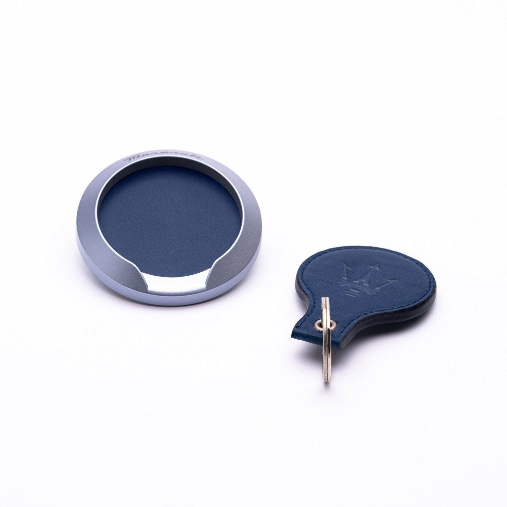 Pininfarina Shop - Portafogli e Portachiavi - Maserati Magnetic Keyring – Portachiavi Magnetico in Acciaio con Supporto da Parete