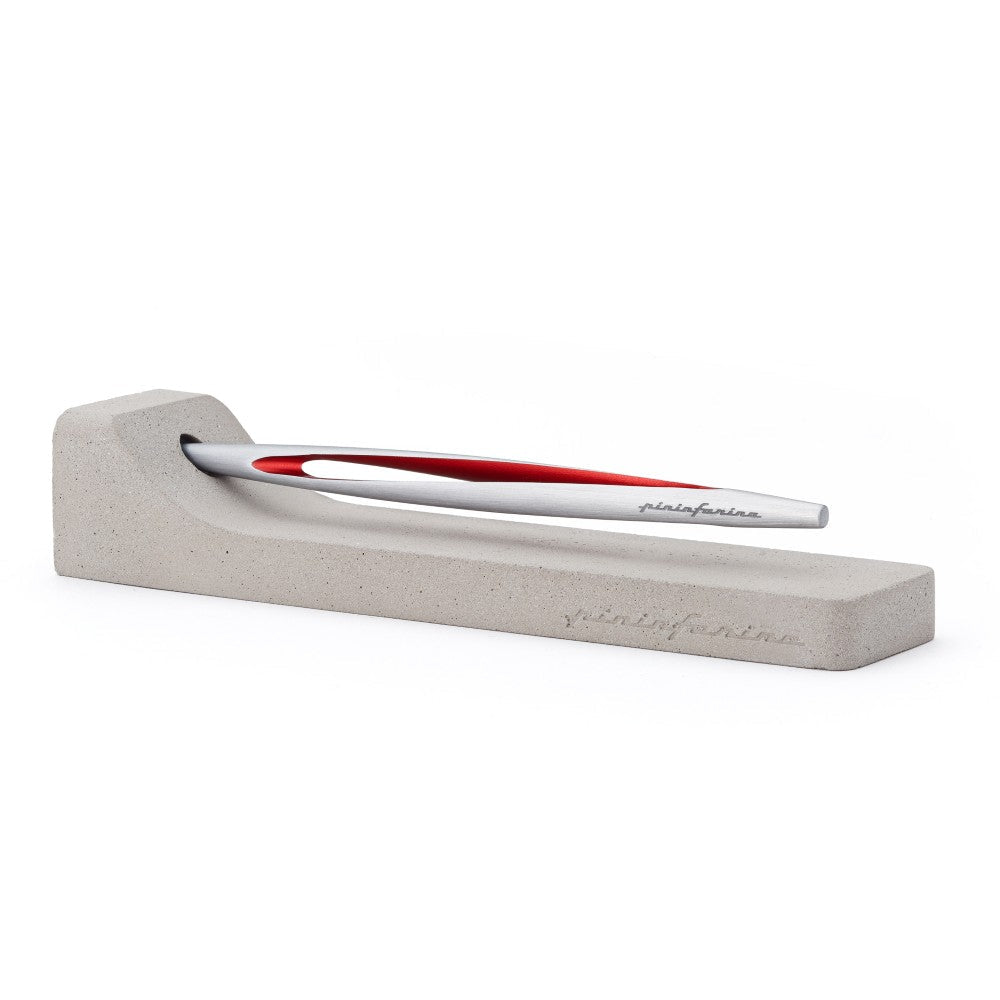 Pininfarina Shop - Penne e Stilo - Pininfarina Aero - Stilo con punta Ethergraf® e supporto da scrivania in cemento grezzo