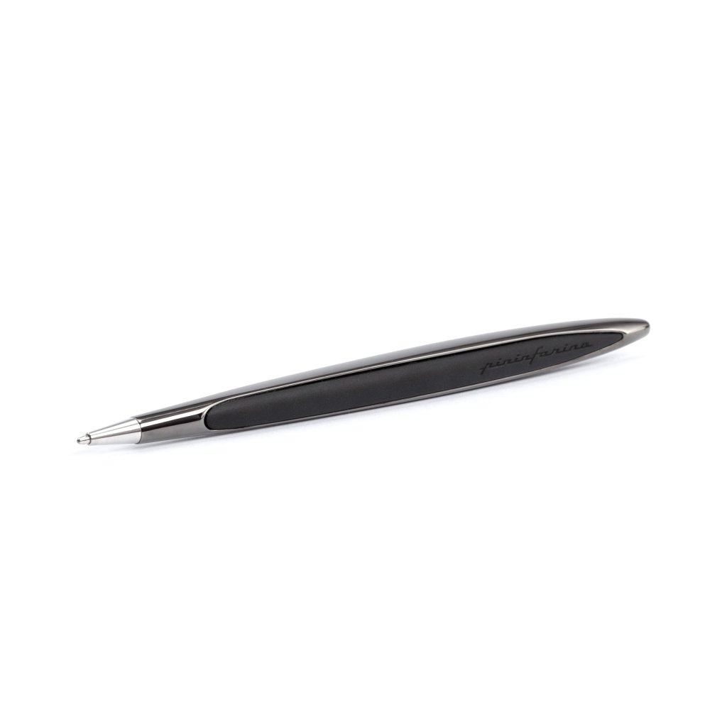 Pininfarina Shop - Penne e Stilo - Pininfarina Cambiano Black Edition Ink – Penna a sfera con basamento in legno