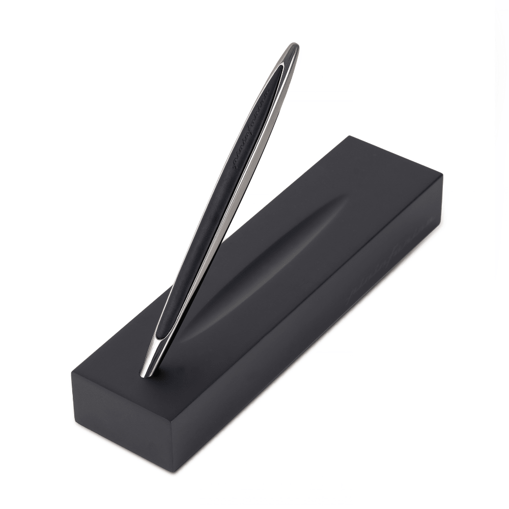 Pininfarina Shop - Penne e Stilo - Pininfarina Cambiano Black Edition – Stilo con punta Ethergraf® e basamento in legno