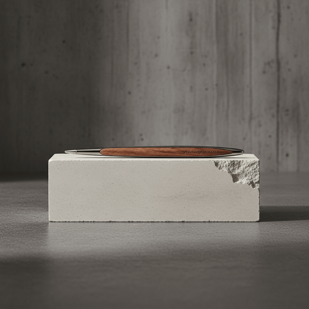 Pininfarina Shop - Penne e Stilo - Pininfarina Cambiano Classic Ink - Stilo con base in legno massello - penna a sfera
