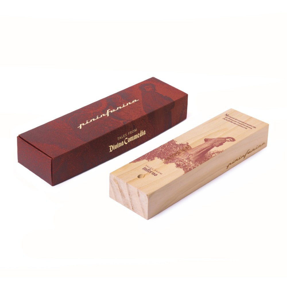 Pininfarina Shop - Penne e Stilo - Pininfarina Cambiano Dante 700th– Penna commemorativa con Punta Ethergraf e base in legno