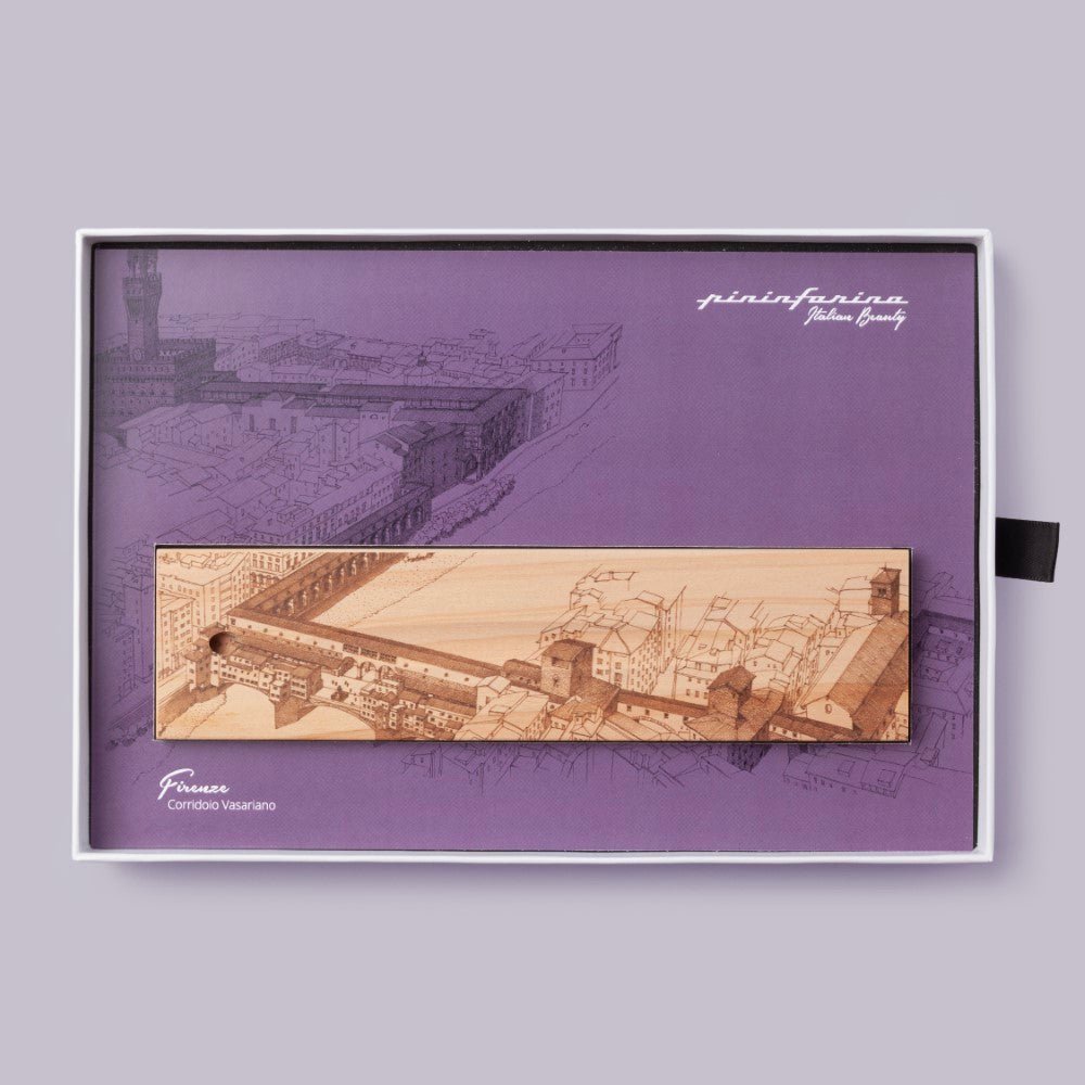 Pininfarina Shop - Penne e Stilo - Pininfarina Cambiano Italian Beauty Ink– Stilo con Punta a Sfera e Supporto in Legno di Cedro