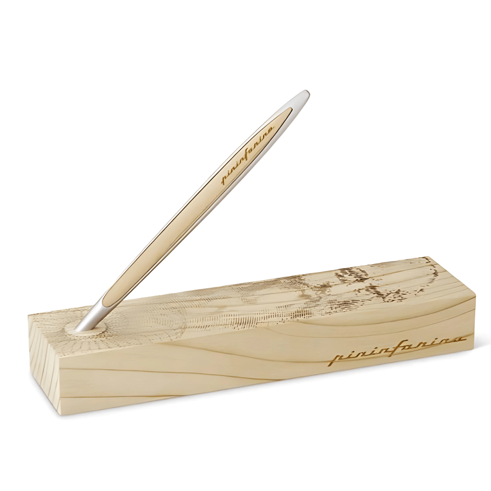 Pininfarina Shop - Penne e Stilo - Pininfarina Cambiano Leonardo 500th – Stilo con punta Ethergraf con base da scrivania in legno