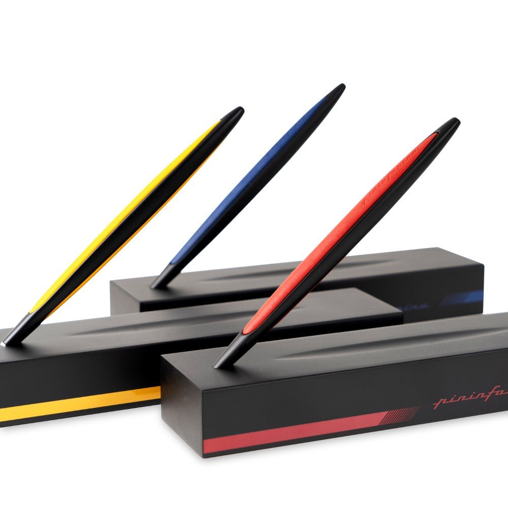 Pininfarina Shop - Penne e Stilo - Pininfarina Cambiano Race Ink – Stilo con Punta a sfera Supporto Racing da Scrivania