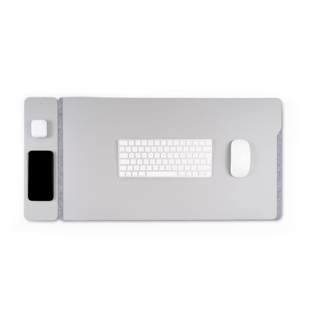 Pininfarina Shop - Accessori da scrivania - Pininfarina DeskPro con Ricarica Wireless – Sottomano da Scrivania Multifunzionale