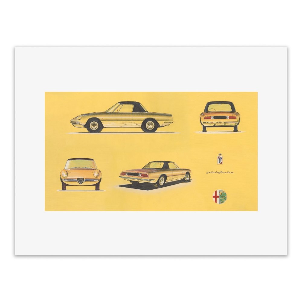 Pininfarina Shop - stampe - Pininfarina Heritage - Stampa da collezione - SK - Alfa Romeo “Duetto”