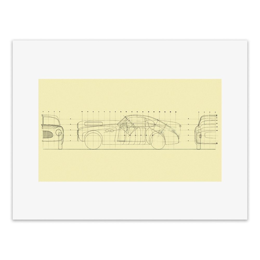 Pininfarina Shop - stampe - Pininfarina Heritage - Stampa da collezione - SK - Cisitalia 202