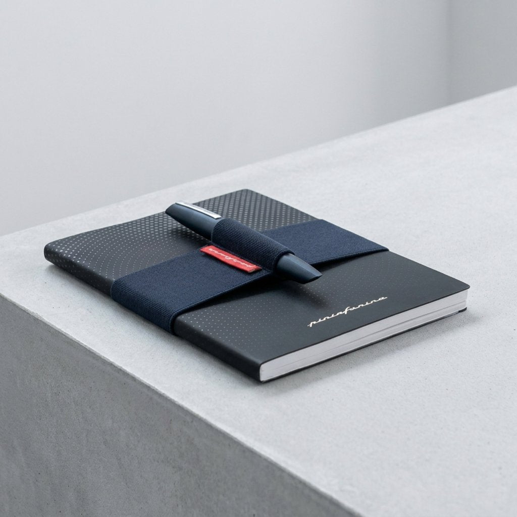 Pininfarina Shop - Taccuini - Pininfarina Notebook Band – Fascia Elastica Portapenne per Notebook