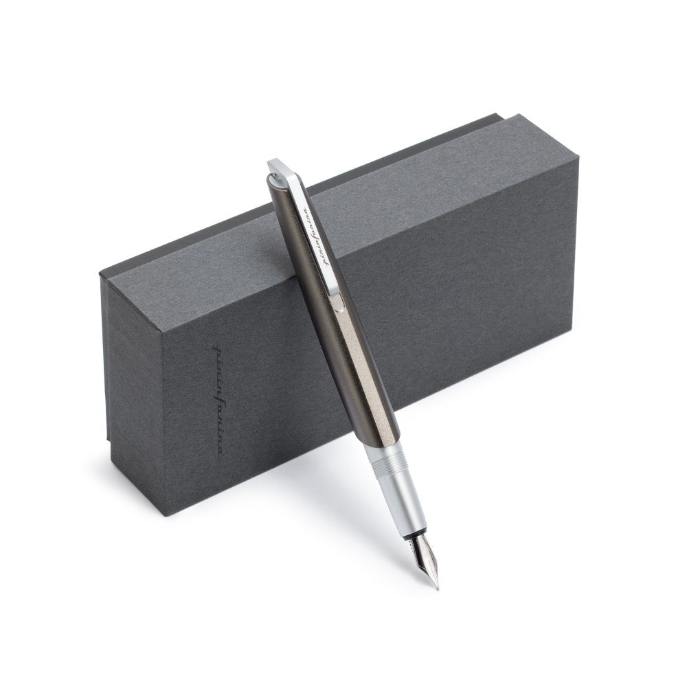 Pininfarina Shop - Penne e Stilo - Pininfarina PF GO Fountain – Penna Stilografica in Alluminio con Pennino in Acciaio e Iridio