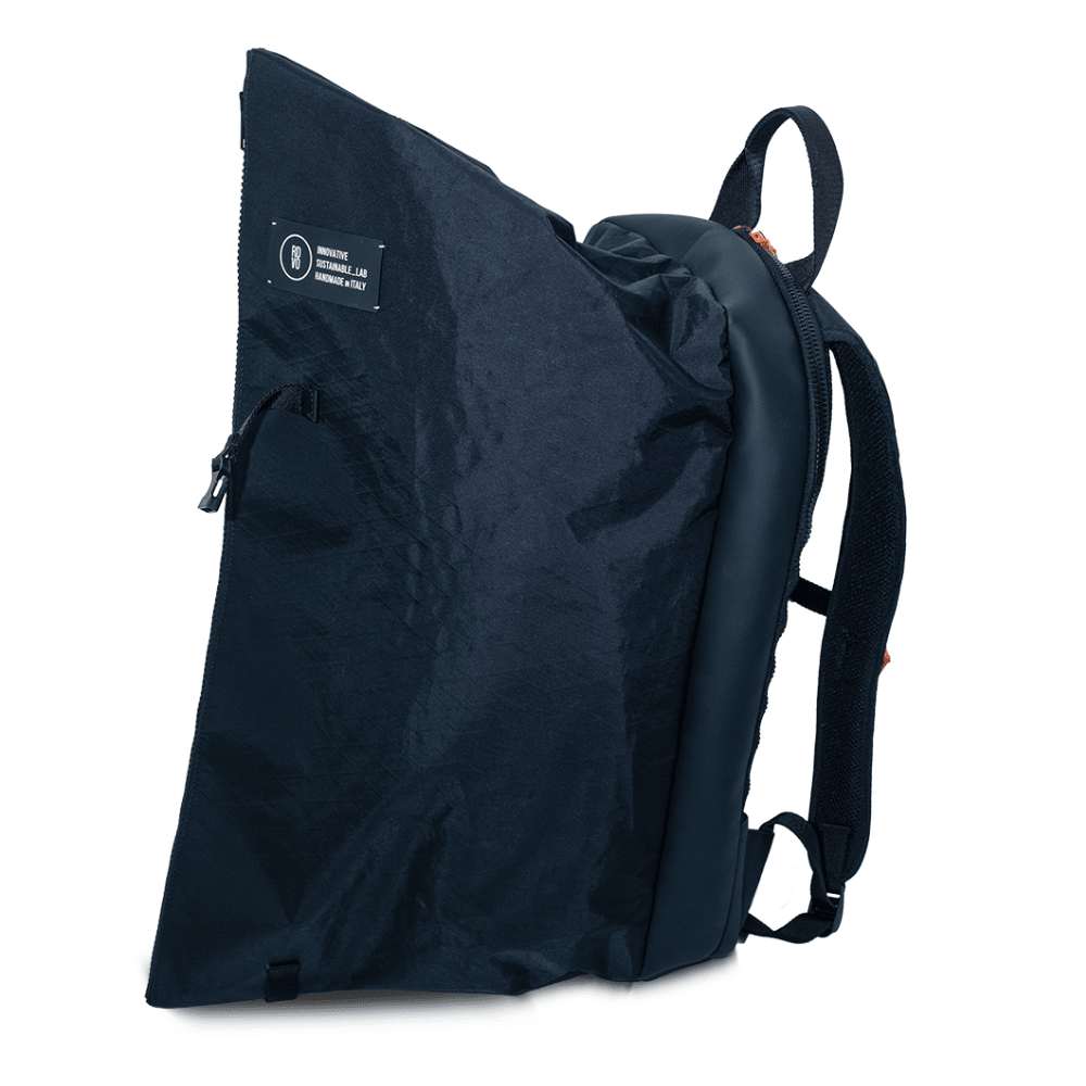 Pininfarina Shop - Borse e Zaini - RDVO Explorer Nero – Zaino in tessuto Sailcloth di derivazione nautica Made in Italy