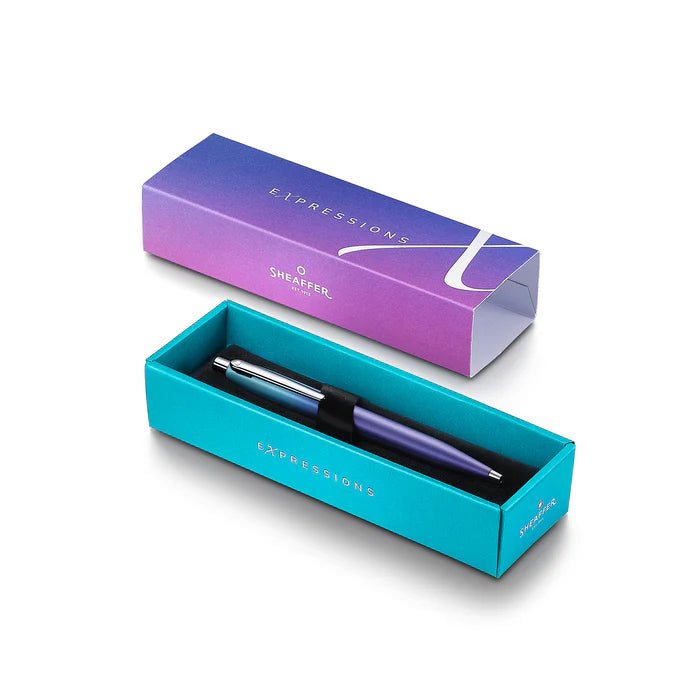 Pininfarina Shop - Penne e Stilo - Sheaffer VFM Expressions – Penna a sfera Blue & Purple Pearlised e finiture cromate