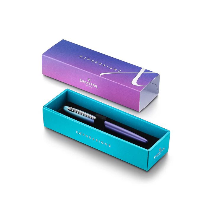 Pininfarina Shop - Penne e Stilo - Sheaffer VFM Expressions – Penna stilografica Blue & Purple Pearlised Gradient con finiture cromate