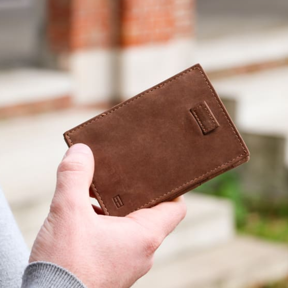 Garzini  Magic Wallet Pull Tab Cavare- Portafogli in pelle con tecnologia Rfid