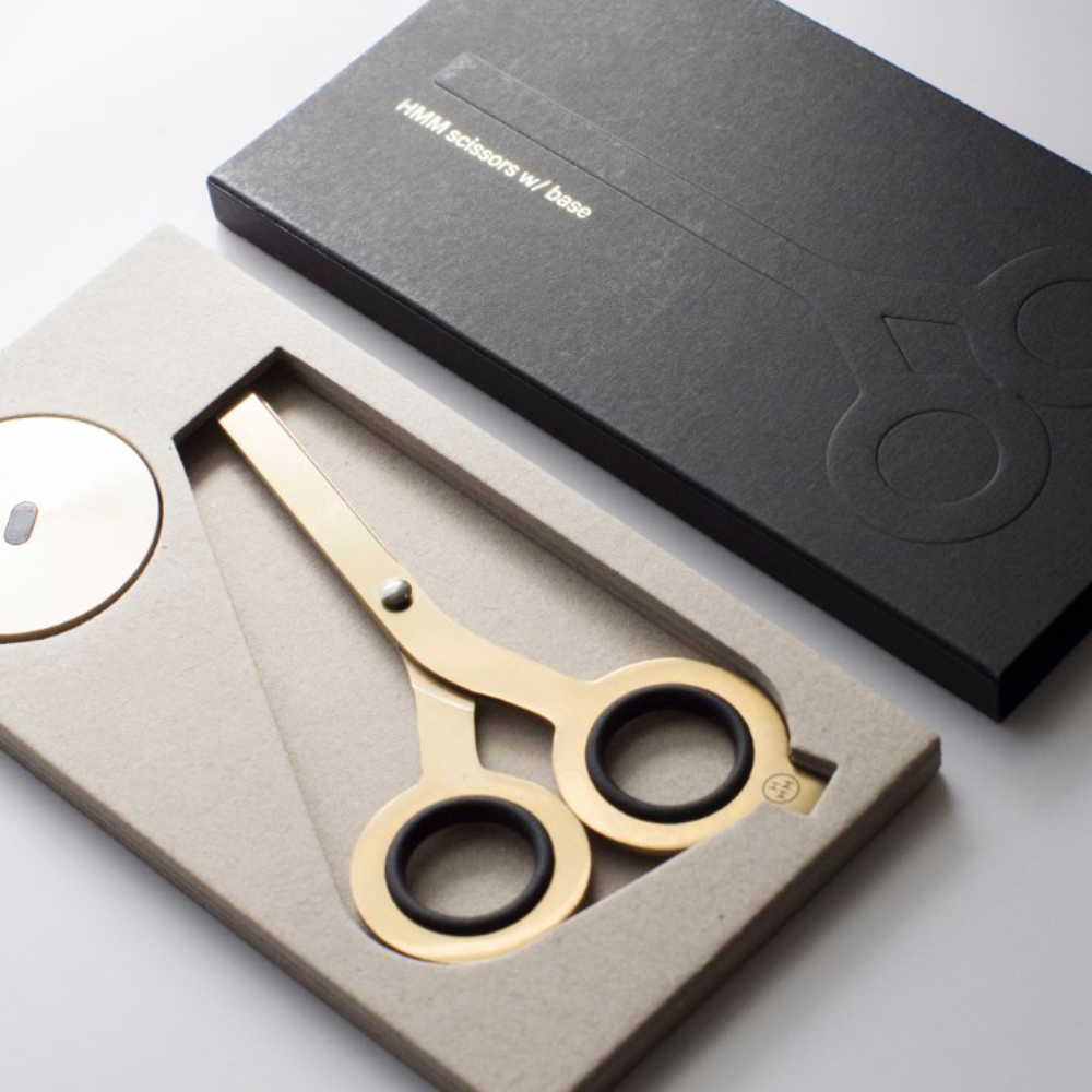 HMM SCISSORS 2 IN 1 - Professional Scissors with Base and Paper Cutter