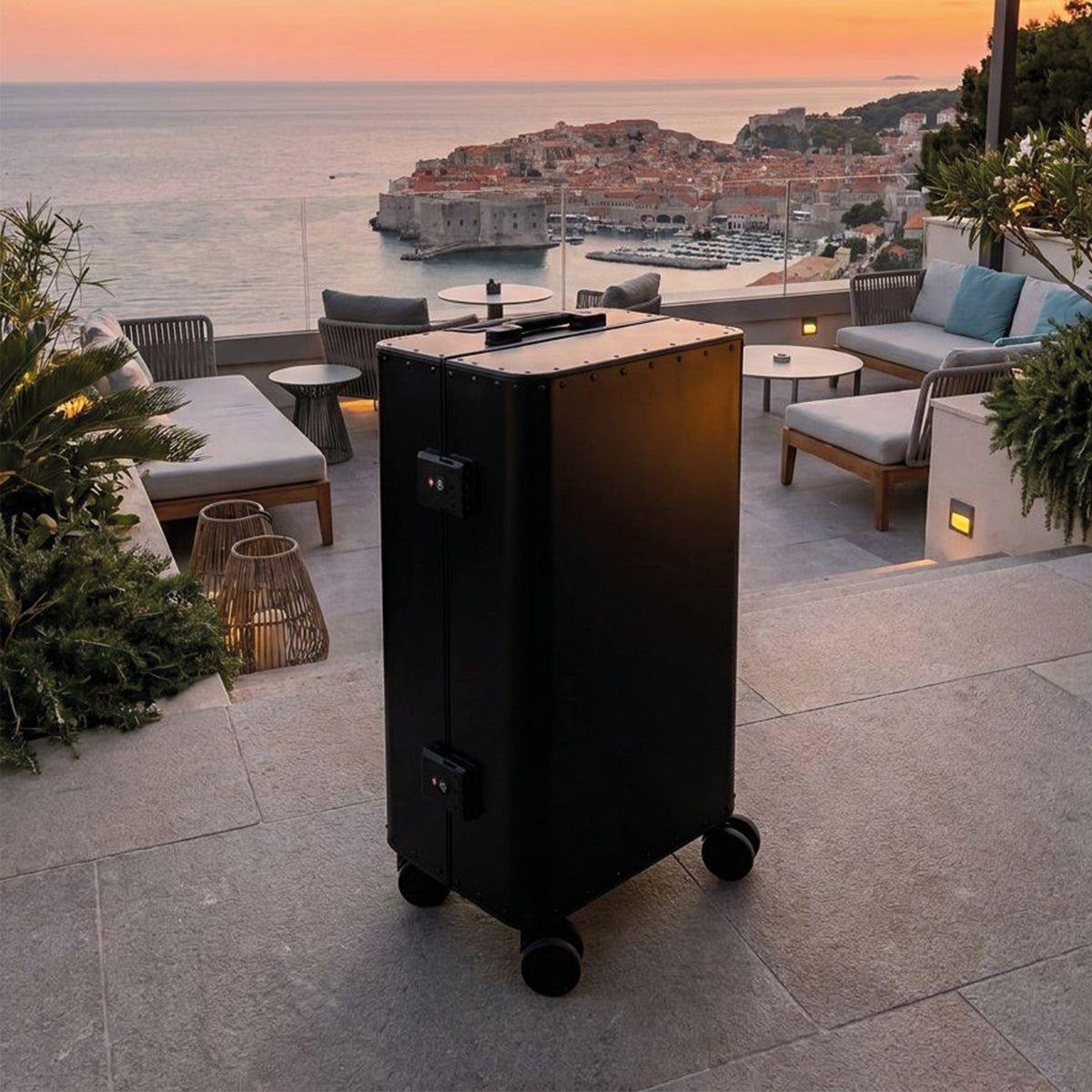 TITANIONERO handcrafted aluminum trolley made in Italy