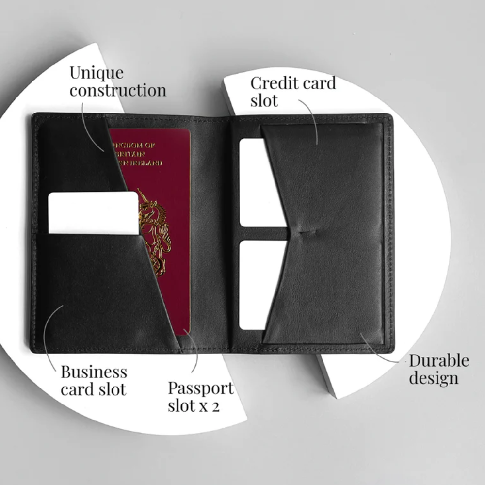 GRAMS28 126 Passport Wallet – Portapassaporto in pelle nappa italiana