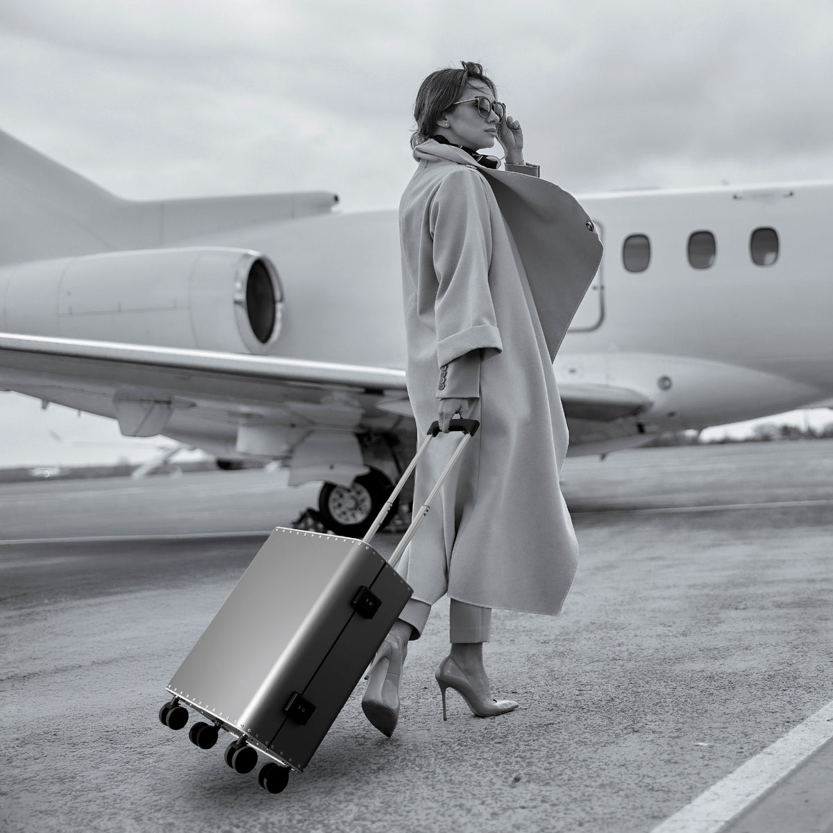 TITANIONERO FALCOS – Handcrafted aluminum trolley Made in Italy