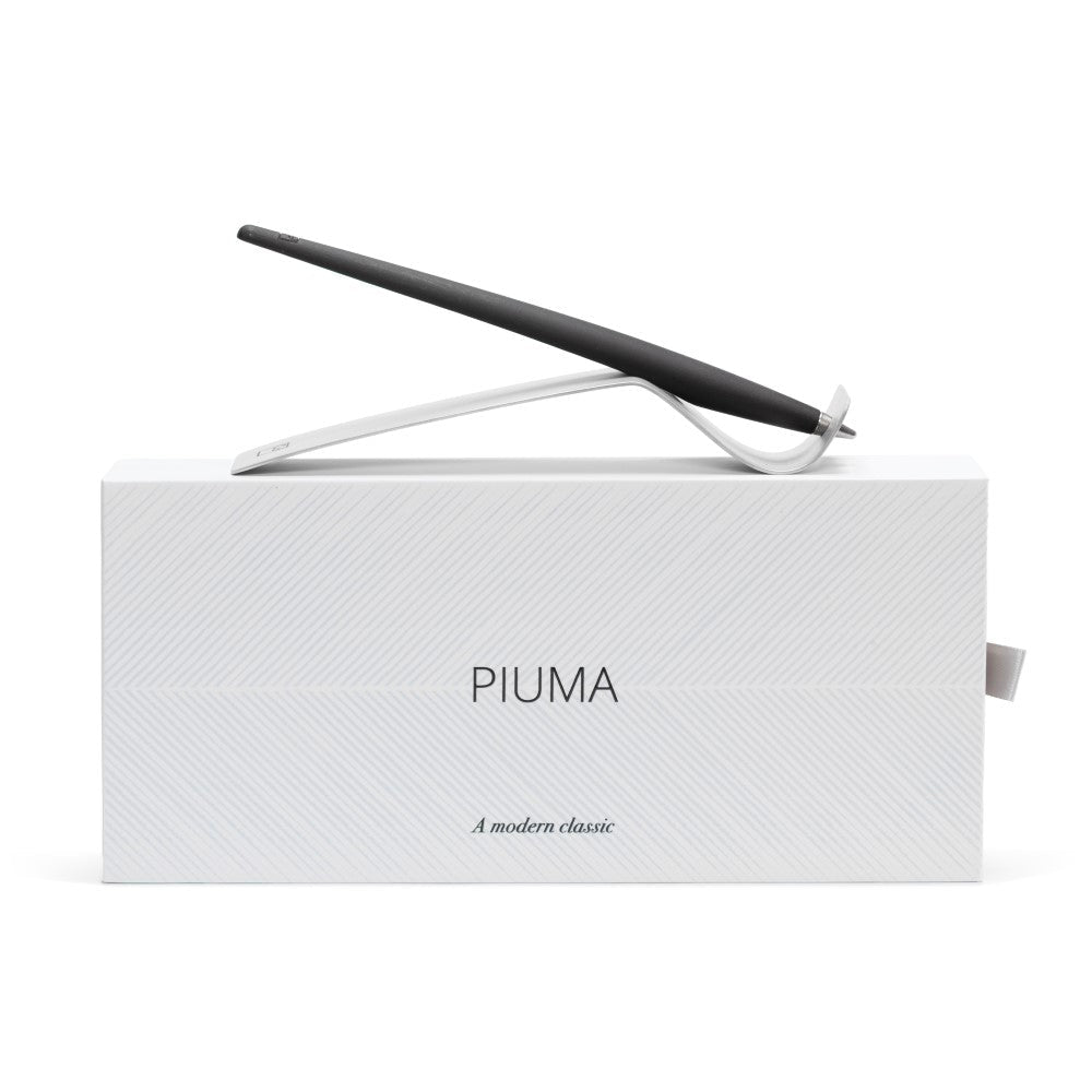 Pininfarina Shop - Penne e Stilo - Forever Piuma A Modern Classic – Stilo in Legno con Punta Ethergraf® e Base in Acciaio Satinato