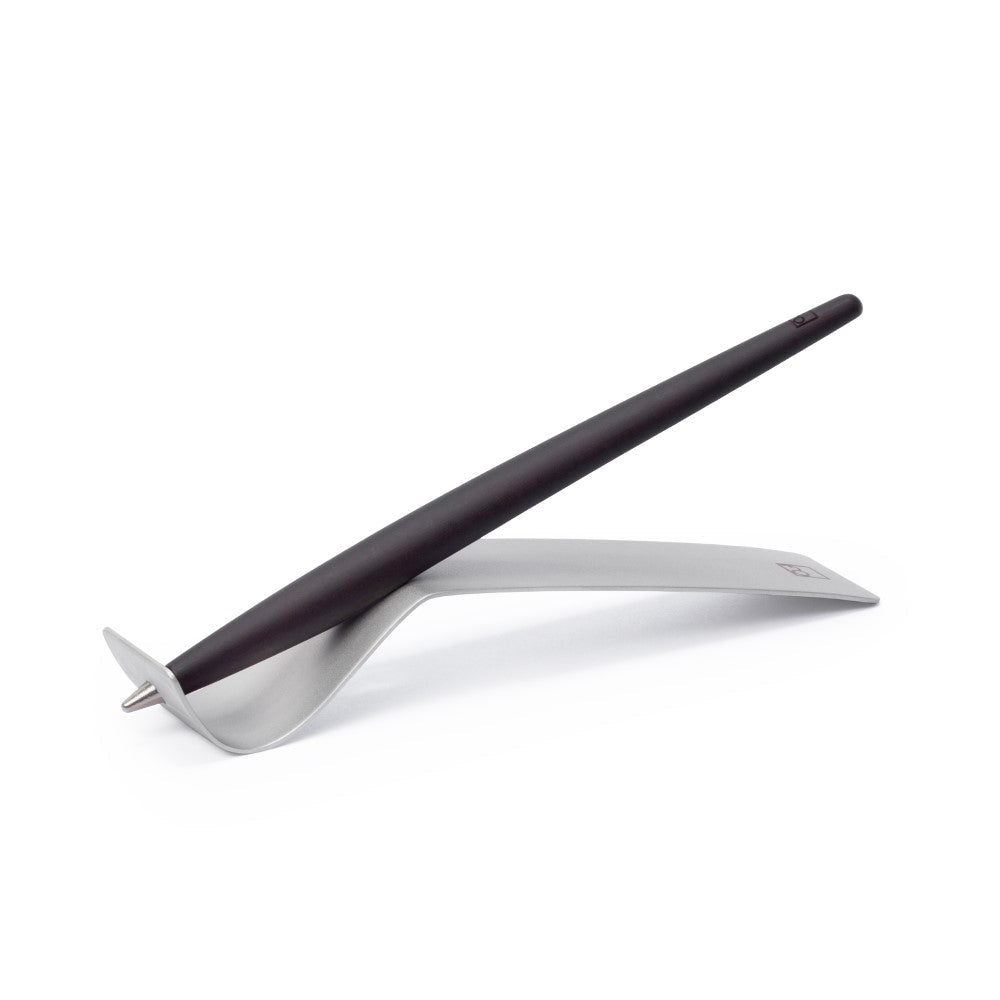 Pininfarina Shop - Penne e Stilo - Forever Piuma A Modern Classic – Stilo in Legno con Punta Ethergraf® e Base in Acciaio Satinato