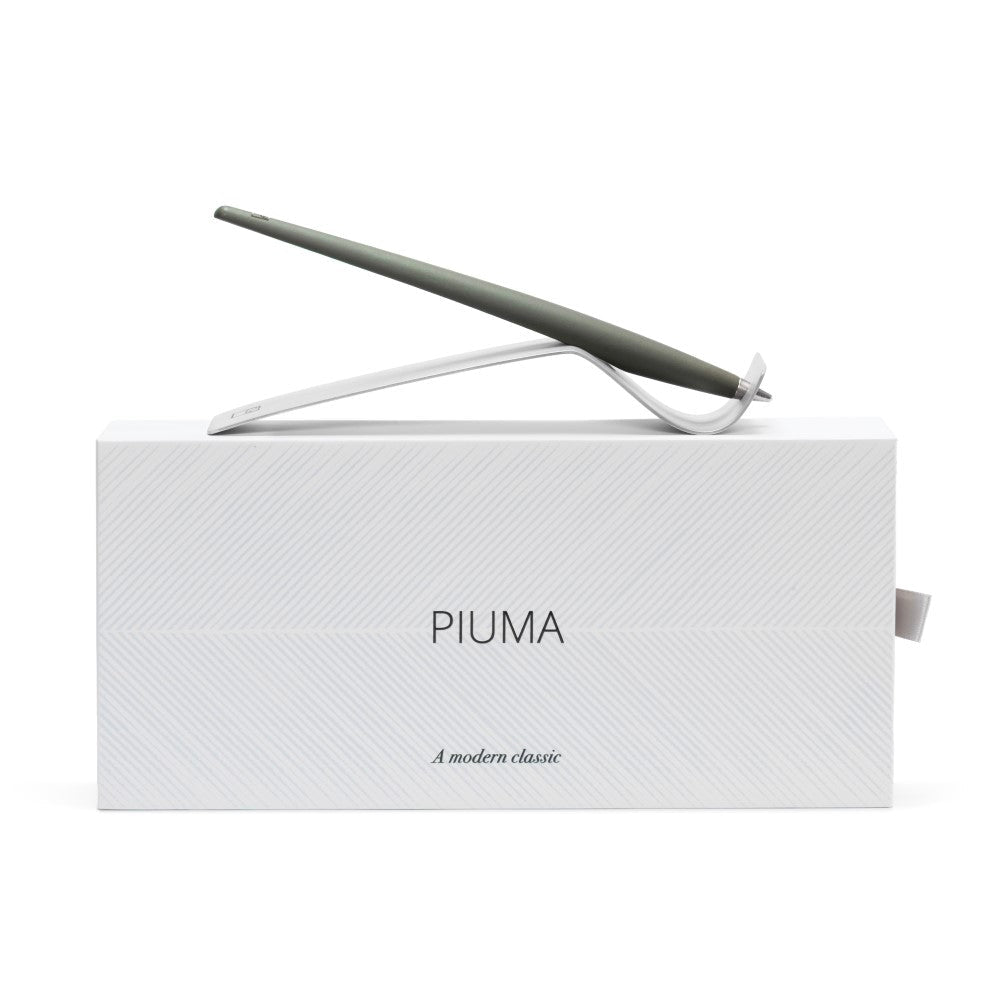 Pininfarina Shop - Penne e Stilo - Forever Piuma A Modern Classic – Stilo in Legno con Punta Ethergraf® e Base in Acciaio Satinato