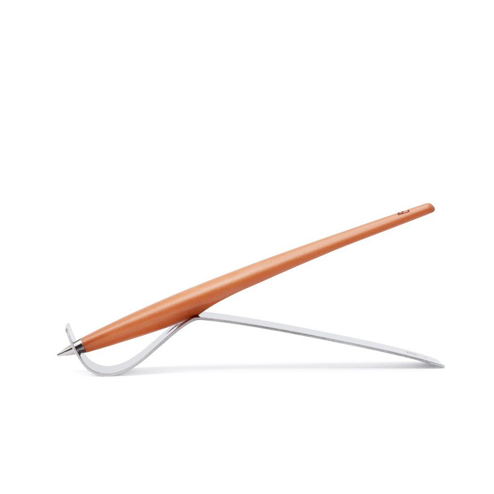 Pininfarina Shop - Penne e Stilo - Forever Piuma Leonardo Ink – Stilo in Legno Massello con Punta a Sfera e Base in Acciaio