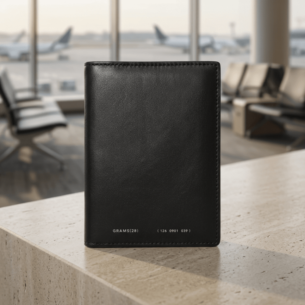 Pininfarina Shop - Portafogli e Portachiavi - GRAMS28 126 Passport Wallet – Portapassaporto in pelle nappa italiana