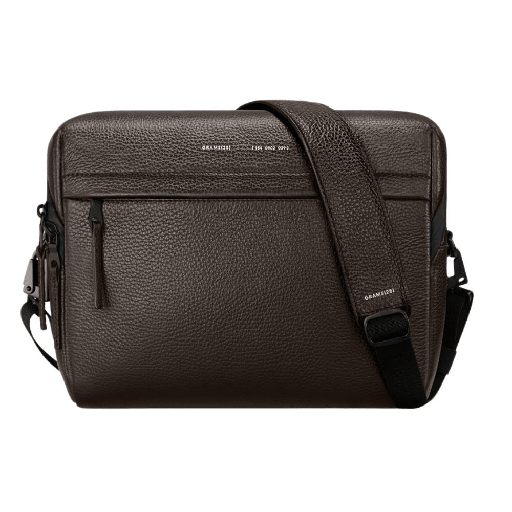 Pininfarina Shop - Borse e Zaini - Grams28 154 City Pack – Borsa a tracolla compatta in pelle italiana martellata