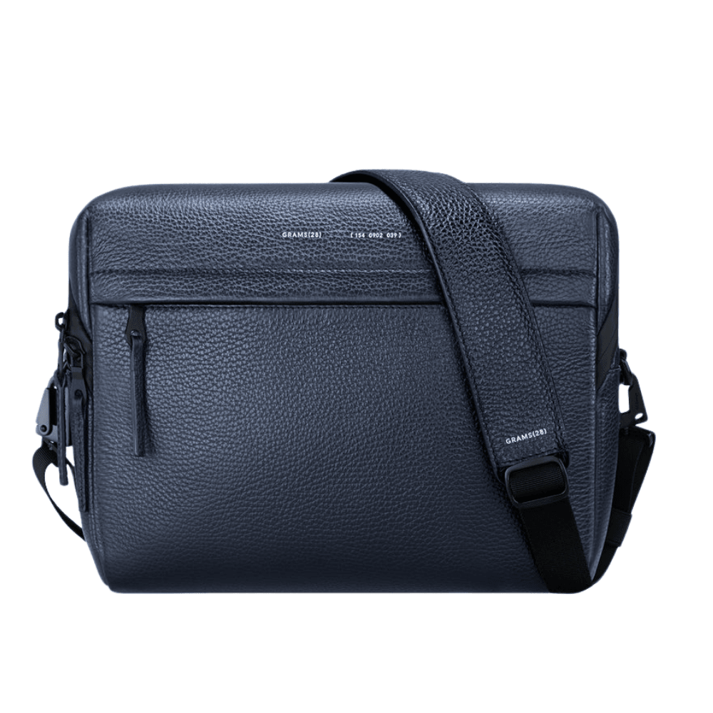 Pininfarina Shop - Borse e Zaini - Grams28 154 City Pack – Borsa a tracolla compatta in pelle italiana martellata