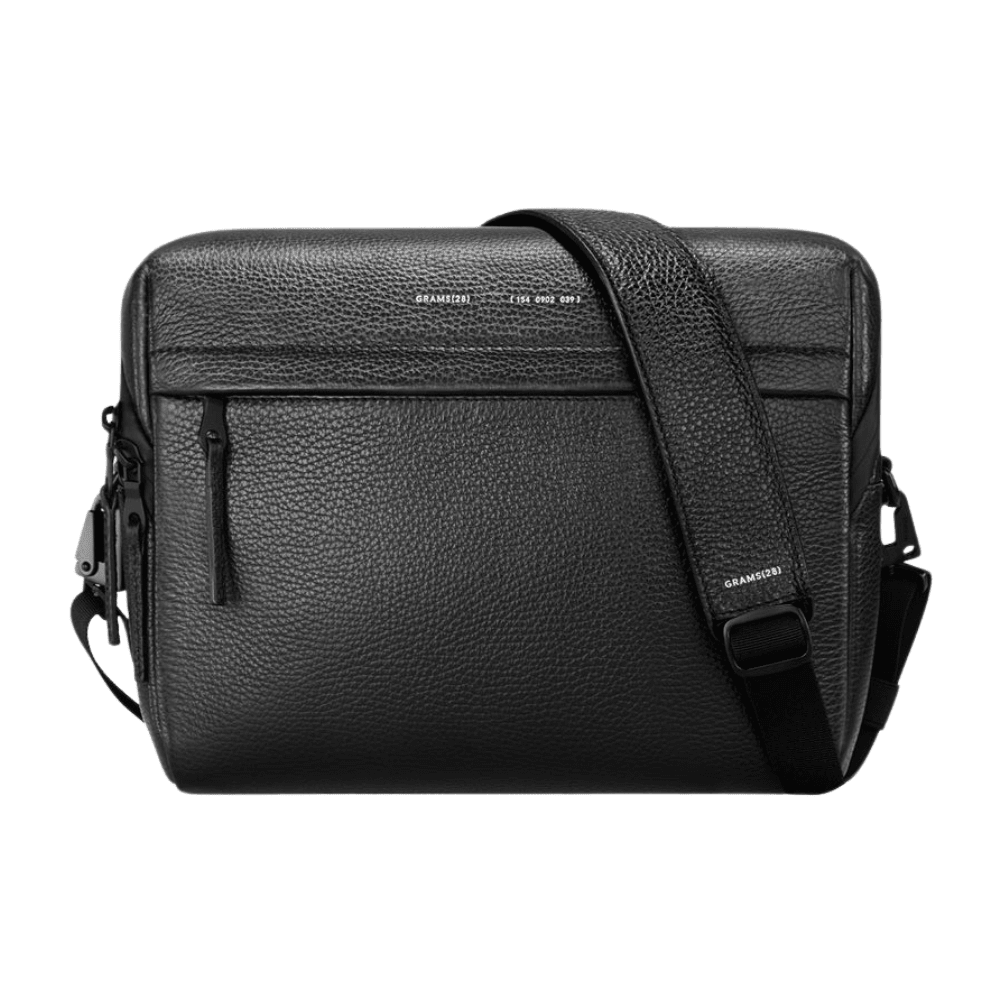 Pininfarina Shop - Borse e Zaini - Grams28 154 City Pack – Borsa a tracolla compatta in pelle italiana martellata