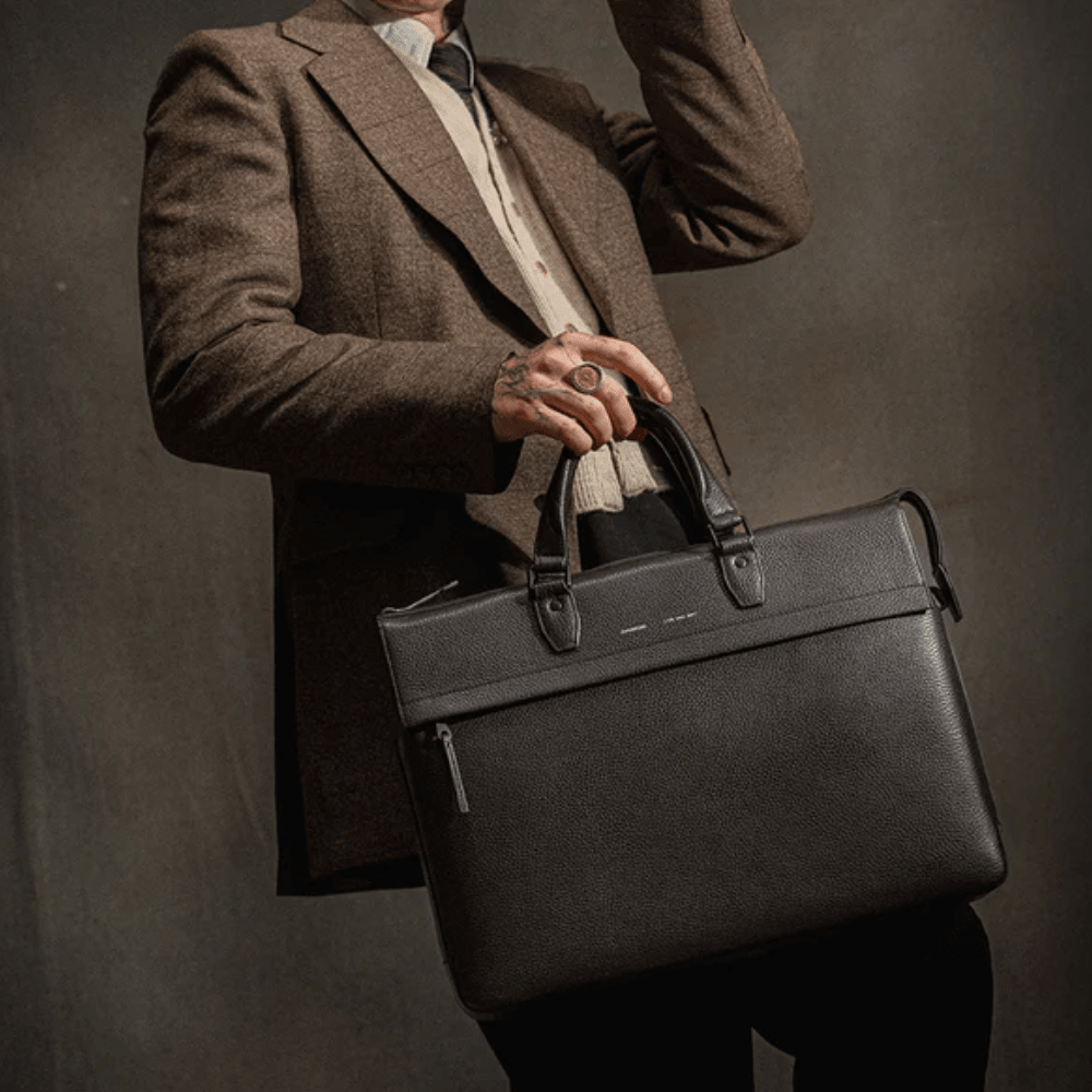 Pininfarina Shop - Borse e Zaini - Grams28 178 Journeyman Briefcase – Cartella professionale in vera pelle italiana