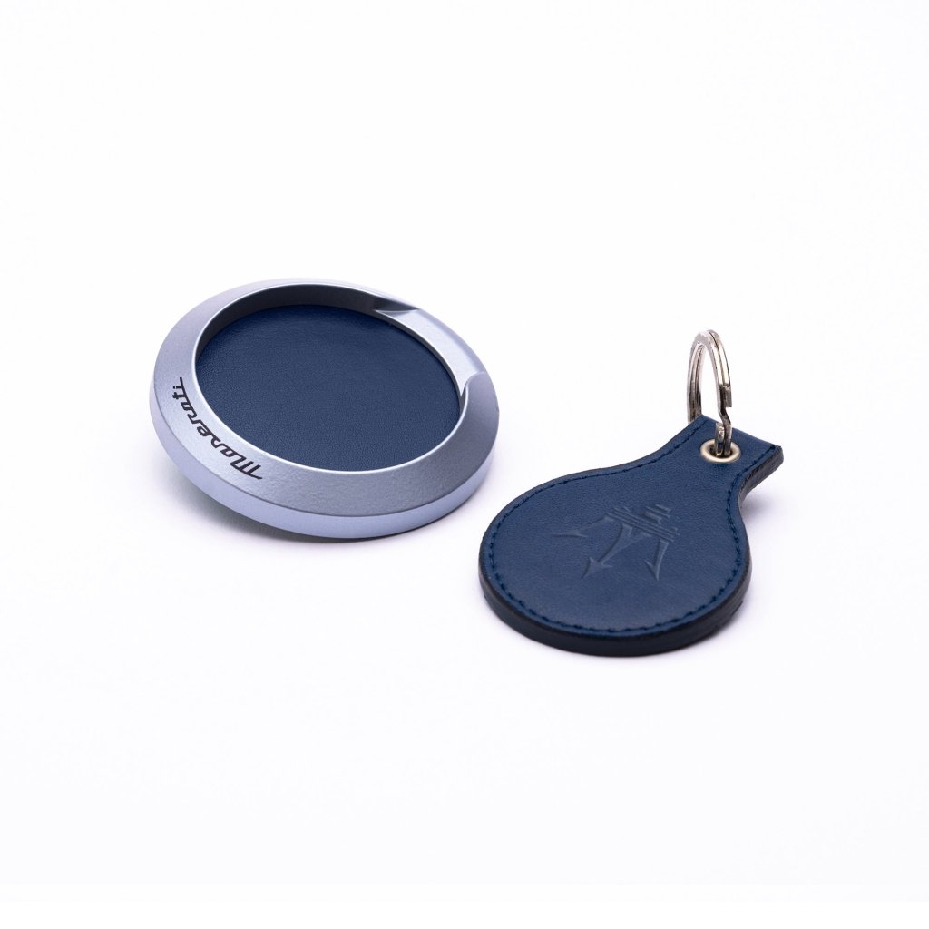 Pininfarina Shop - Portafogli e Portachiavi - Maserati Magnetic Keyring – Portachiavi Magnetico in Acciaio con Supporto da Parete