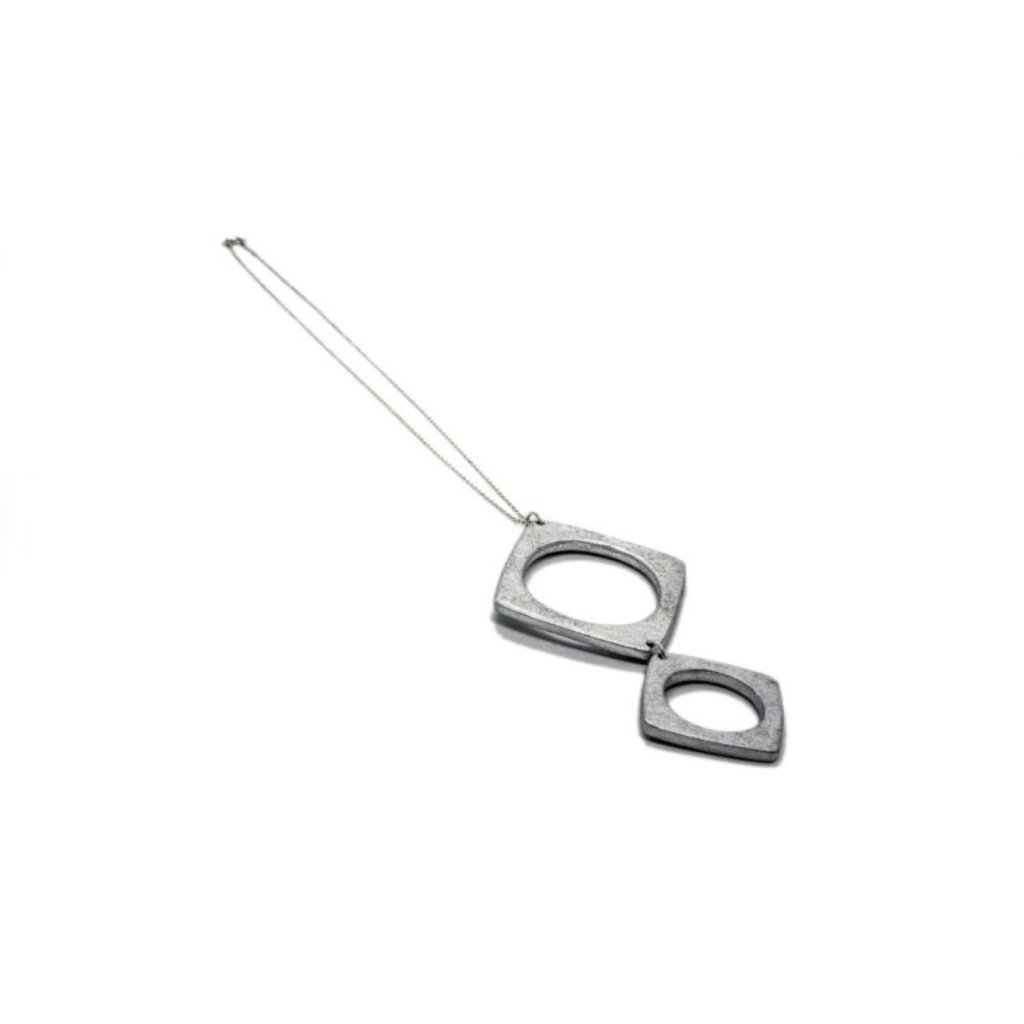 Pininfarina Shop - Gioielli - No War Factory Collana Doppia quadrata