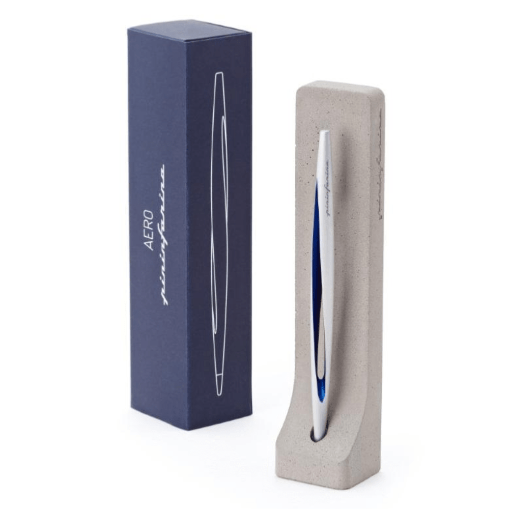 Pininfarina Shop - Penne e Stilo - Pininfarina Aero - Stilo con punta Ethergraf® e supporto da scrivania in cemento grezzo