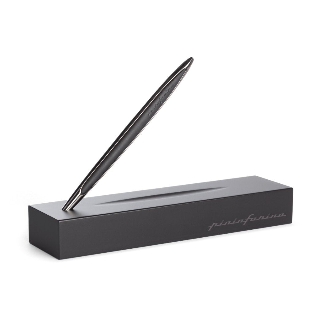 Pininfarina Shop - Penne e Stilo - Pininfarina Cambiano Black Edition – Stilo con punta Ethergraf® e basamento in legno