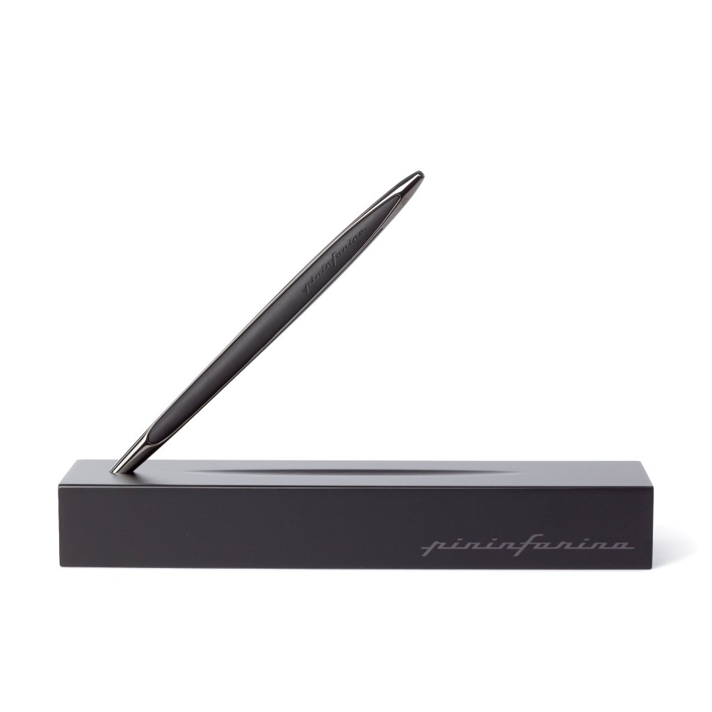 Pininfarina Shop - Penne e Stilo - Pininfarina Cambiano Black Edition – Stilo con punta Ethergraf® e basamento in legno